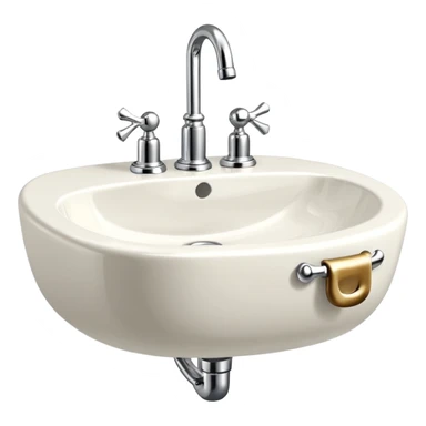retro wash basin
 sticker