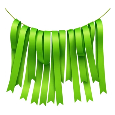 party decor  lime green sticker