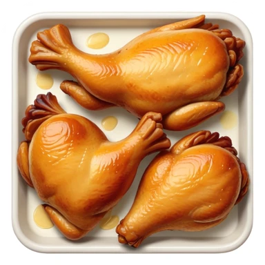 Baked chicken sticker