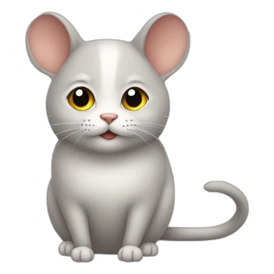 Chat sur une souris sticker