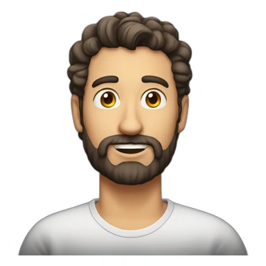 Max amini comedian with short beard sticker