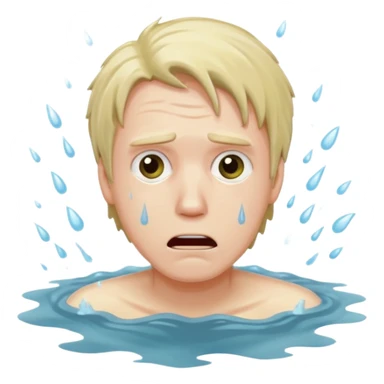 Man drowning sticker