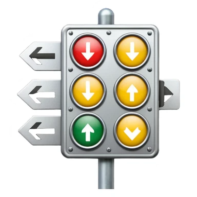 mac os icon rotation retro traffic signal directions arrows sticker