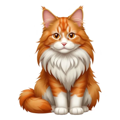 Maine Coon cat full body photo sticker