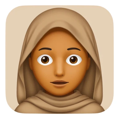 Emoji de persona tapada la cara y sin boca sticker