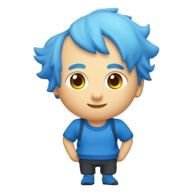 Blue kangoo  sticker