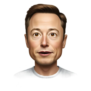 photorealistic elon musk sticker