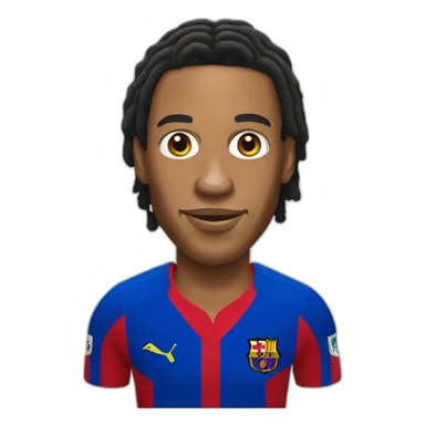 ronaldinho realistic football player sticker