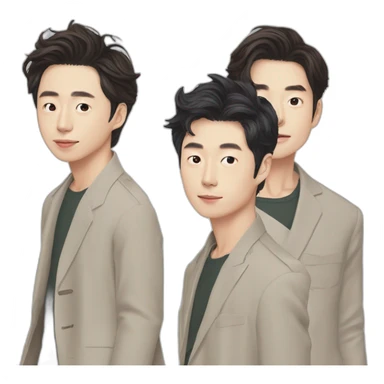Gong Yoo and Lee Dong-wook from Goblin sticker