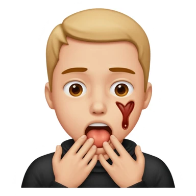 person chocking them self  sticker