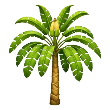 Banana tree, negative:banana. sticker