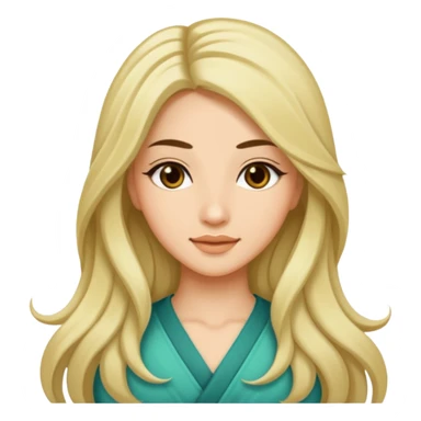 jasmine mir with long hair sticker