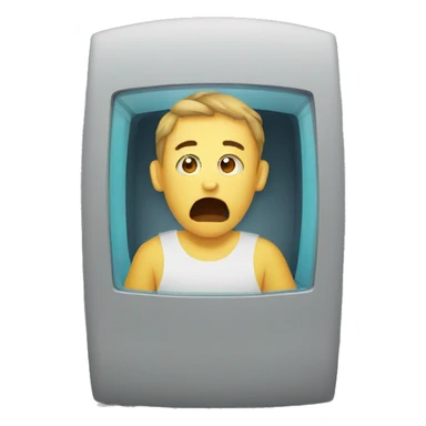 trapped inside computer sticker