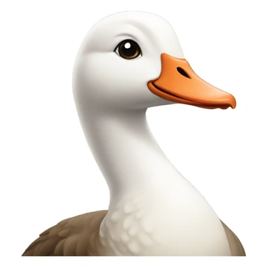 a polite goose  sticker