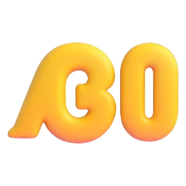 large, bold, 3D number 2 emoji style, big and three-dimensional, no background sticker