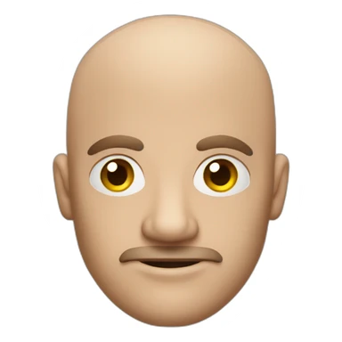 bald man with double barrel shotgun sticker