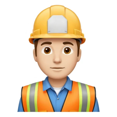photorealistic worker sticker