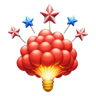 4th of July inspired sky sticker