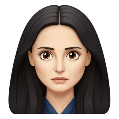 Demi Moore serious sticker