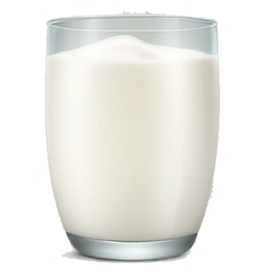 milk in glass sticker