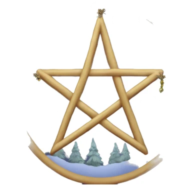 Yule pentacle  sticker