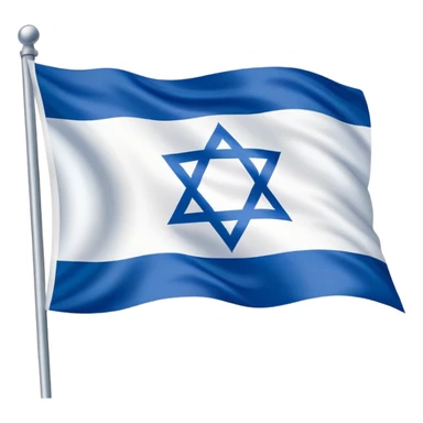 Israel flag with “NO” symbol sticker