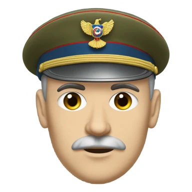 A Russian imperial military officer (ww1) (caucassian/russian) sticker