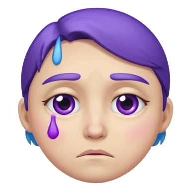 sad emoji with bruise under eye
no i would like skmilar to smiling face holding up tearsnot tears just bruise sticker