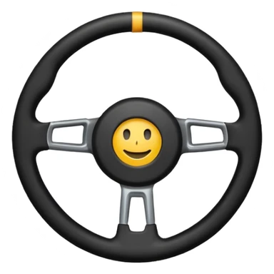 steering wheel no smile  sticker