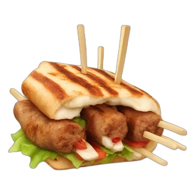 A delicious kebab sticker