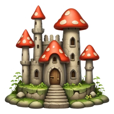 gloomy mushroom castle sticker