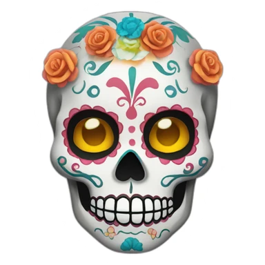 dia de los muertos sticker