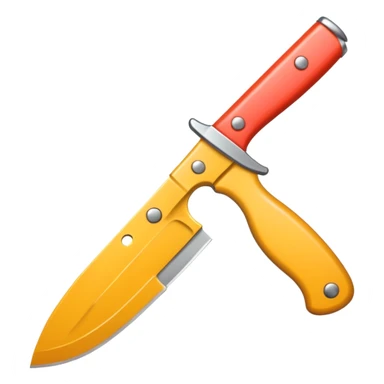 knife with little bows around it sticker