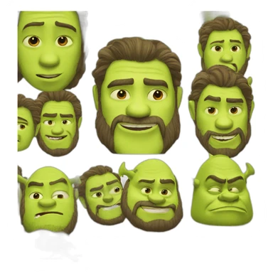 neckbeard shrek sticker