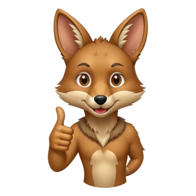 Thumbs Up Coyote  sticker