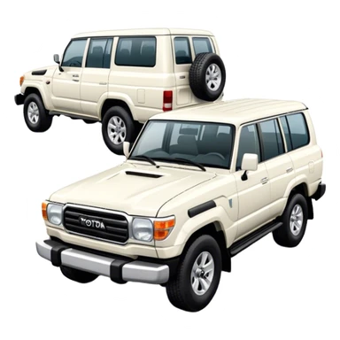 Toyota Land Cruiser - Toyota (Model Year: 2021) (Iconic colour: White) sticker