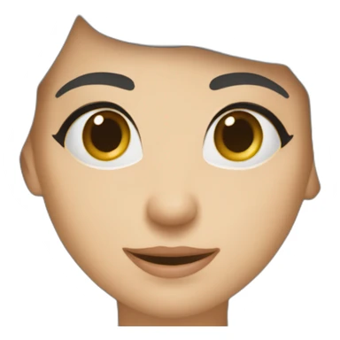 Un sourcil levé - la bouche sur le côté sticker