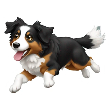 Anvil with Australian shepherd jumping over sticker