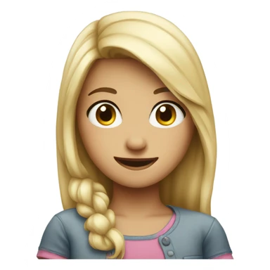 A girl showing hart  sticker