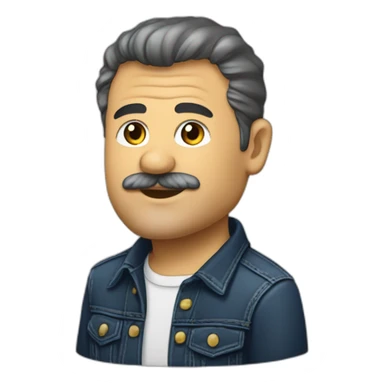 Jean-Marie Bigard black slin t shirt sticker