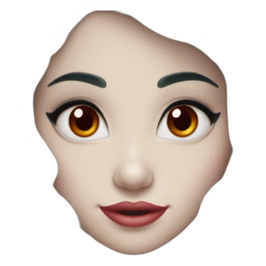 mermaid ariel with red eyes sticker