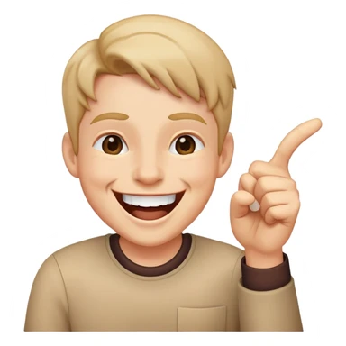 Laughing pointing at you sticker