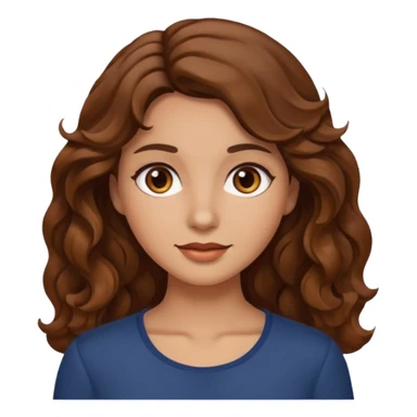 Mujer morena pelo ondulado sticker