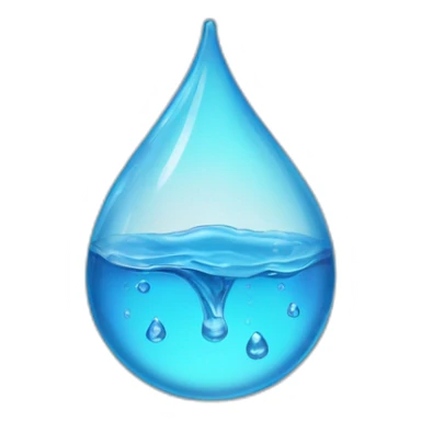 water drop inside of a pair of brackets sticker