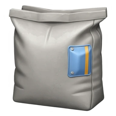 cement powder square bag sticker