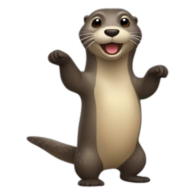 Une loutre qui dance la salsa sticker