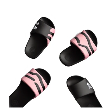 adidas adilettes sandals comfort pink cloud and black sticker
