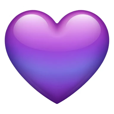 A heart with a purple gradient on it ￼ sticker