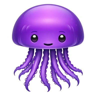 Make a purple jellyfish sticker