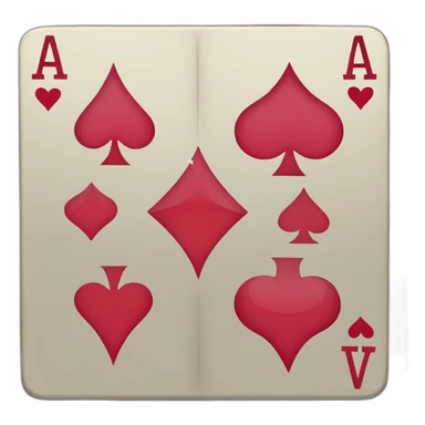 a hand of cards with an ace of diamonds, king of clubs, queen of hearts, and jack of spades sticker